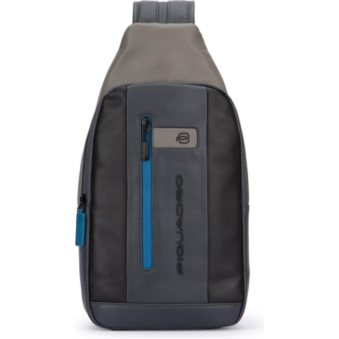 Рюкзак слинг мужской PIQUADRO URBAN CA6540UB00/NGR черный/серый